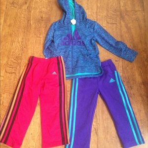 Girls size 3T Adidas track suit
